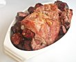 Pulpa de porc impanata cu usturoi si carnat afumat-0