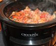 Tocanita de curcan cu ciuperci de padure la slow cooker Crock Pot-11