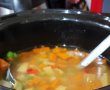 Ciorba de gaina cu mazare, tarhon si iaurt la slow cooker Crock Pot-8