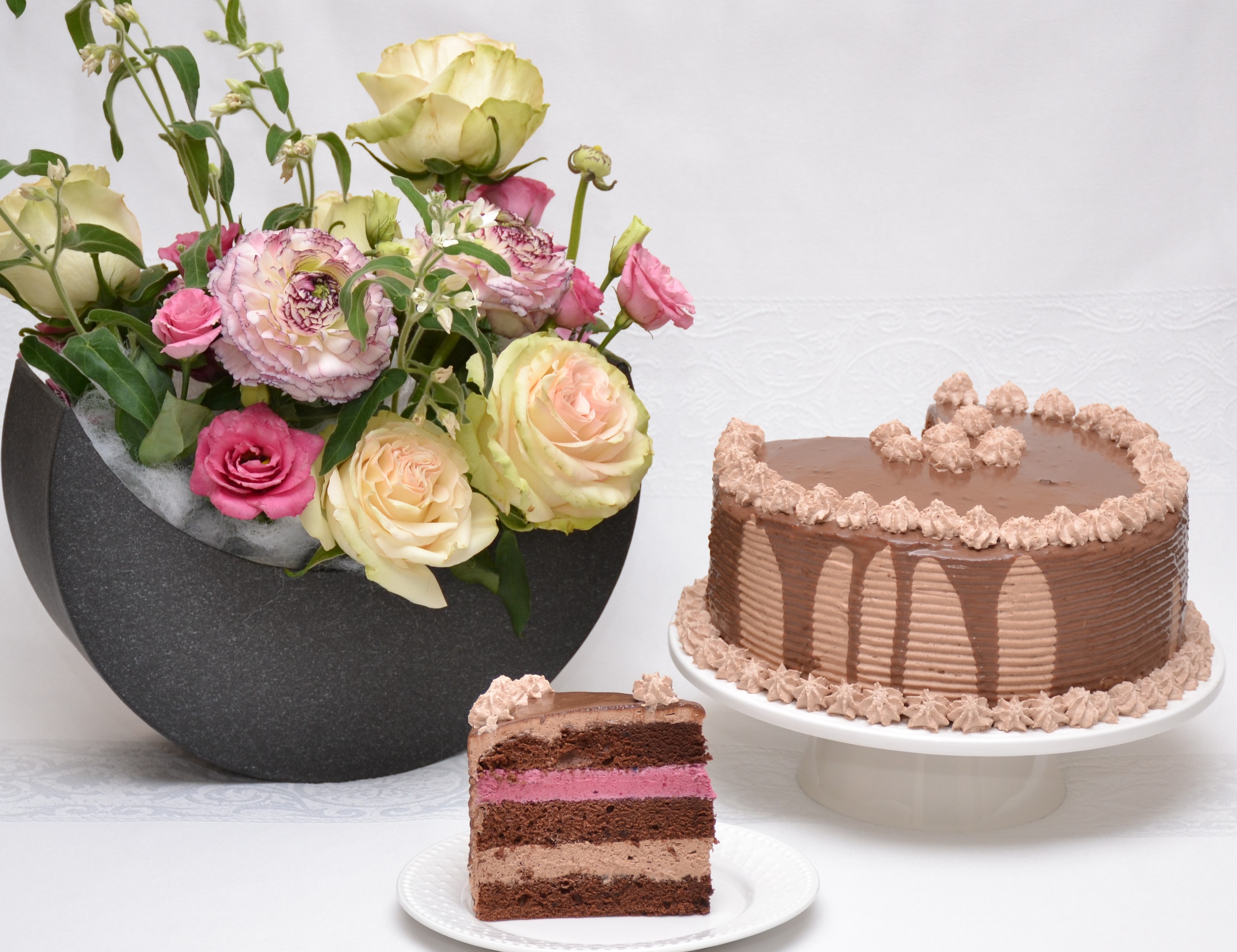 Desert tort cu ciocolata, mure si mascarpone - reteta cu nr. 500