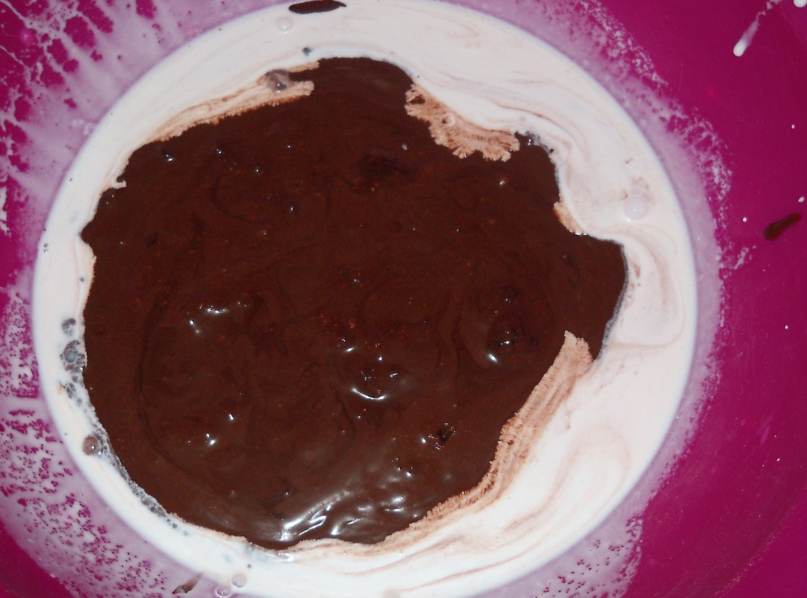 Desert tort cu crema de afine si ciocolata