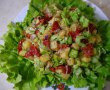 Salata de cartofi, cu ardei copti si salata verde creata-9