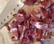 Fusilli tricolore cu ciuperci, bacon si sos de branza-5